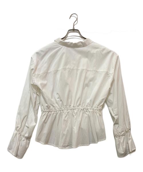 HER LIP TO（ハーリップトゥ）HER LIP TO (ハーリップトゥ) Lace Trimming Cotton Blouse ホワイト サイズ:Ｆの古着・服飾アイテム