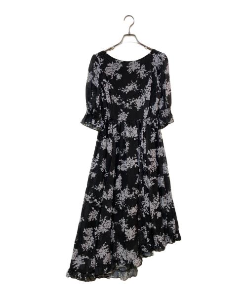 HER LIP TO（ハーリップトゥ）HER LIP TO (ハーリップトゥ) Asymmetrical Floral Dress ブラック サイズ:Sの古着・服飾アイテム