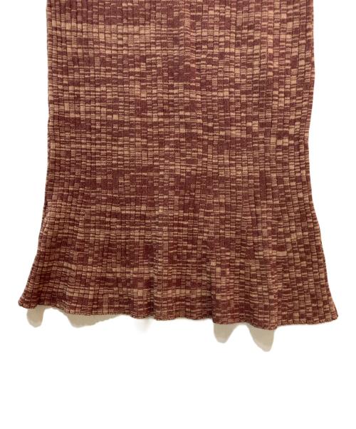 HER LIP TO（ハーリップトゥ）HER LIP TO (ハーリップトゥ) Shell Button Mix Color Knit Dress ブラウン サイズ:Ｓの古着・服飾アイテム