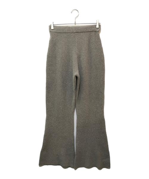 FRAMeWORK（フレームワーク）FRAMeWORK (フレームワーク) FOXブークレリブフレアパンツ グレー サイズ:38 未使用品の古着・服飾アイテム