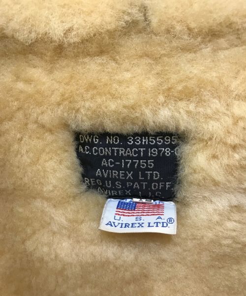 AVIREX（アヴィレックス）AVIREX (アヴィレックス) B-3 フライトジャケット ブラウン サイズ:42の古着・服飾アイテム