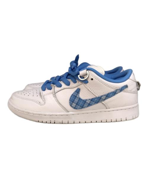 NIKE SB（ナイキエスビー）NIKE SB (ナイキエスビー) Dunk Low Pro Nicole Hause　FZ8802-100 ホワイト×ブルー サイズ:27の古着・服飾アイテム