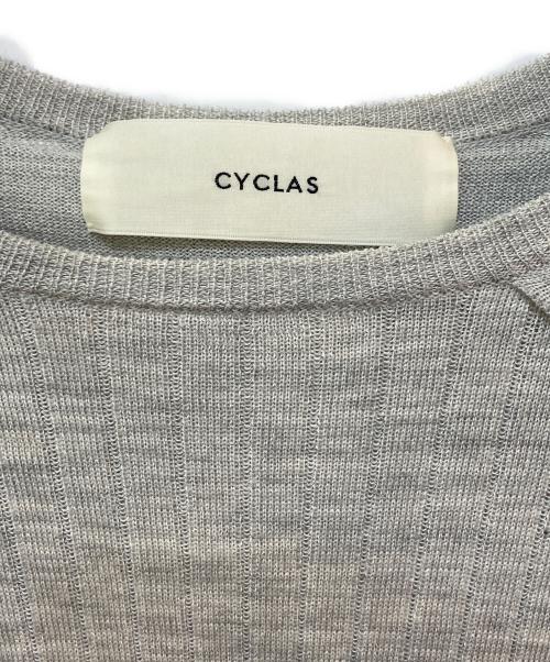 CYCLAS（シクラス）CYCLAS (シクラス) ネックデザインニット グレー サイズ:Mの古着・服飾アイテム