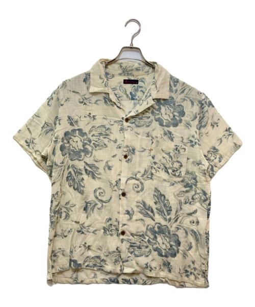 R BY 45rpm（アールバイフォーティファイブアールピーエム）R BY 45rpm (アールバイフォーティファイブアールピーエム) コットンガーゼ総柄シャツ ベージュ サイズ:４の古着・服飾アイテム