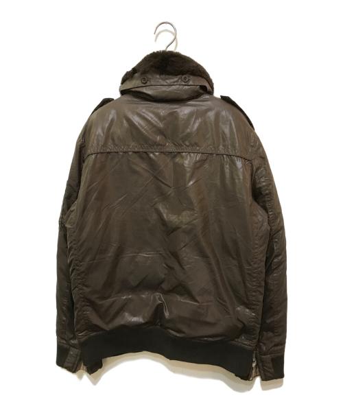 BURBERRY BLACK LABEL（バーバリーブラックレーベル）BURBERRY BLACK LABEL (バーバリーブラックレーベル) ファー付きダウンジャケット ブラウン サイズ:Lの古着・服飾アイテム