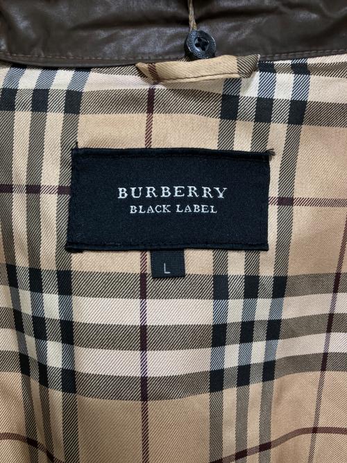 BURBERRY BLACK LABEL（バーバリーブラックレーベル）BURBERRY BLACK LABEL (バーバリーブラックレーベル) ファー付きダウンジャケット ブラウン サイズ:Lの古着・服飾アイテム