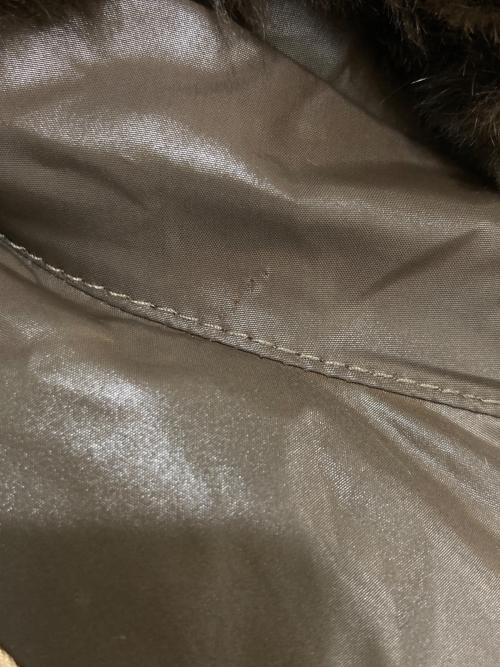 BURBERRY BLACK LABEL（バーバリーブラックレーベル）BURBERRY BLACK LABEL (バーバリーブラックレーベル) ファー付きダウンジャケット ブラウン サイズ:Lの古着・服飾アイテム