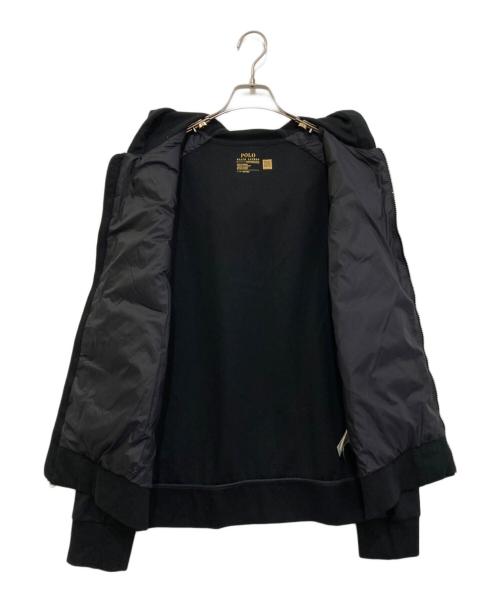 POLO RALPH LAUREN（ポロ・ラルフローレン）POLO RALPH LAUREN (ポロ・ラルフローレン) ダウン切替ジップパーカー ネイビー サイズ:Lの古着・服飾アイテム