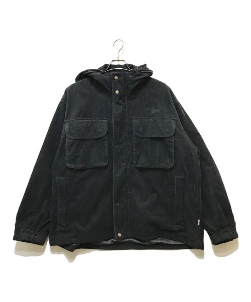 KEBOZ（ケボズ）KEBOZ (ケボズ) CORDUROY HOODIE JACKET ブラック サイズ:LARGEの古着・服飾アイテム
