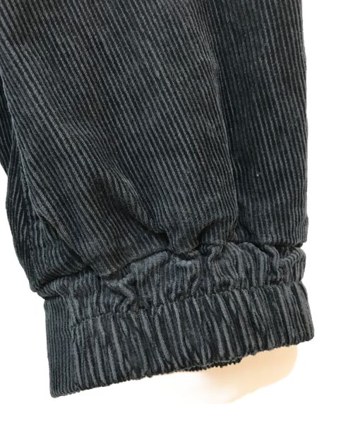 KEBOZ（ケボズ）KEBOZ (ケボズ) CORDUROY HOODIE JACKET ブラック サイズ:LARGEの古着・服飾アイテム