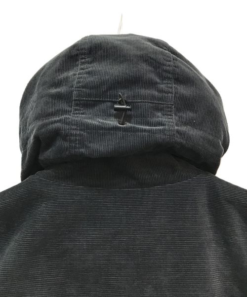 KEBOZ（ケボズ）KEBOZ (ケボズ) CORDUROY HOODIE JACKET ブラック サイズ:LARGEの古着・服飾アイテム