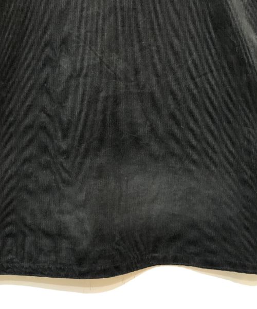 KEBOZ（ケボズ）KEBOZ (ケボズ) CORDUROY HOODIE JACKET ブラック サイズ:LARGEの古着・服飾アイテム