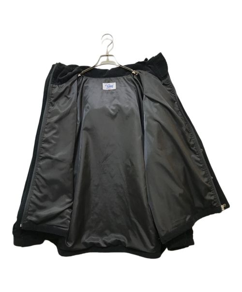 KEBOZ（ケボズ）KEBOZ (ケボズ) CORDUROY HOODIE JACKET ブラック サイズ:LARGEの古着・服飾アイテム
