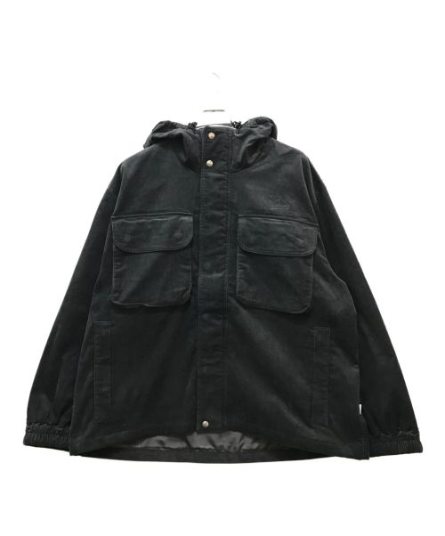 KEBOZ（ケボズ）KEBOZ (ケボズ) CORDUROY HOODIE JACKET グレー サイズ:LARGEの古着・服飾アイテム