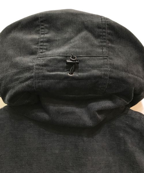 KEBOZ（ケボズ）KEBOZ (ケボズ) CORDUROY HOODIE JACKET グレー サイズ:LARGEの古着・服飾アイテム
