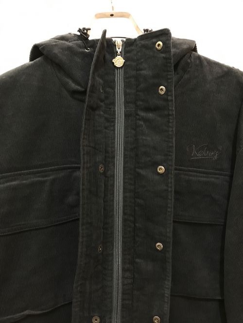KEBOZ（ケボズ）KEBOZ (ケボズ) CORDUROY HOODIE JACKET グレー サイズ:LARGEの古着・服飾アイテム