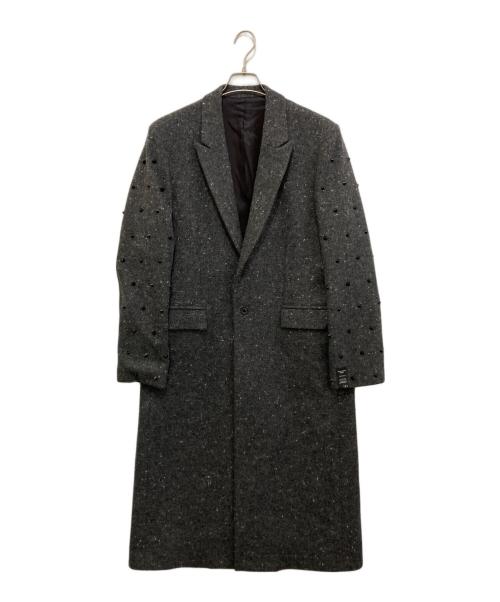SHAREEF（シャリーフ）SHAREEF (シャリーフ) スタッズチェスターコート グレー サイズ:2の古着・服飾アイテム