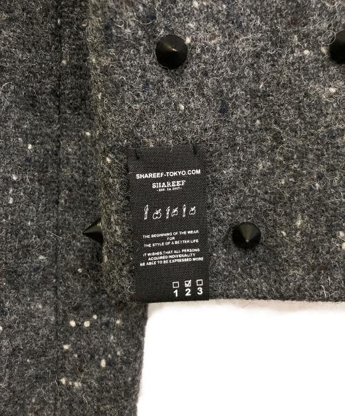 SHAREEF（シャリーフ）SHAREEF (シャリーフ) スタッズチェスターコート グレー サイズ:2の古着・服飾アイテム