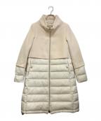 HERNOヘルノ）の古着「ダウン切替コート」｜ベージュ×ホワイト