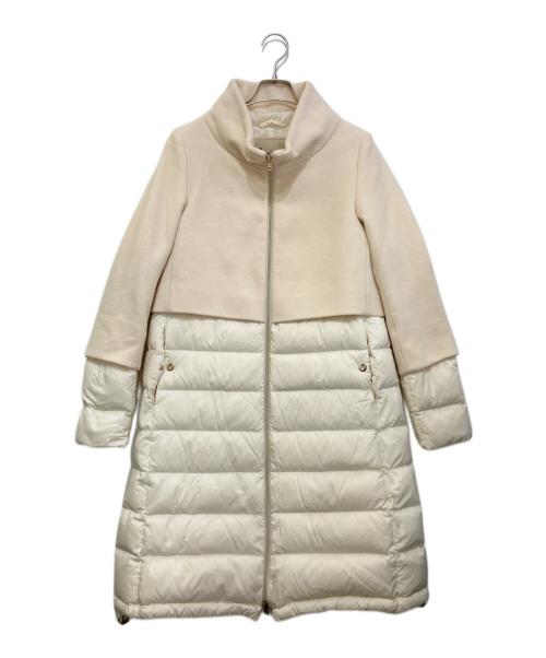 HERNO（ヘルノ）HERNO (ヘルノ) ダウン切替コート ベージュ×ホワイト サイズ:42の古着・服飾アイテム