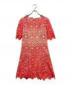 ermanno scervinoエルマノシェルビーノ）の古着「カットワークワンピース」｜ピンク