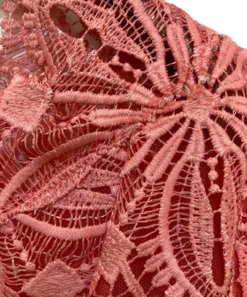 ermanno scervino（エルマノシェルビーノ）ermanno scervino (エルマノシェルビーノ) カットワークワンピース ピンク サイズ:42の古着・服飾アイテム