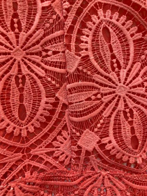 ermanno scervino（エルマノシェルビーノ）ermanno scervino (エルマノシェルビーノ) カットワークワンピース ピンク サイズ:42の古着・服飾アイテム