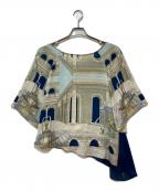 GRACE CLASSグレースクラス）の古着「総柄ブラウス」｜ベージュ