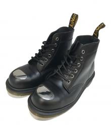 Dr.Martens（ドクターマーチン）の古着「スチール トゥ レザーブーツ」｜ブラック