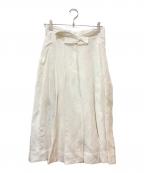 HARUNOBUMURATAハルノブ ムラタ）の古着「HEINER プリーツスカート」｜ベージュ