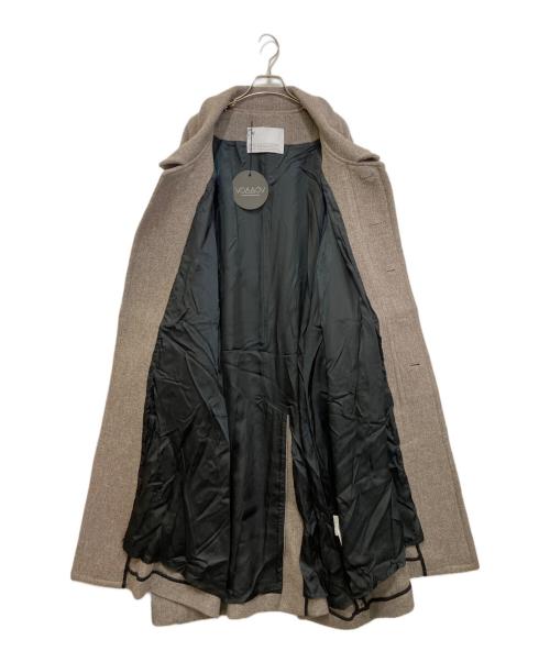 VOAAOV（ヴォアーブ）VOAAOV (ヴォアーブ) 尾州 リサイクル リッジ ウール ロング コート ブラウンの古着・服飾アイテム