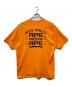 A BATHING APE (ア ベイシング エイプ) プリントカットソー オレンジ サイズ:L：6000円