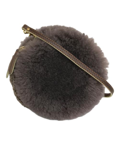 muku（ムク）muku (ムク) ファーショルダーバッグ パープルの古着・服飾アイテム