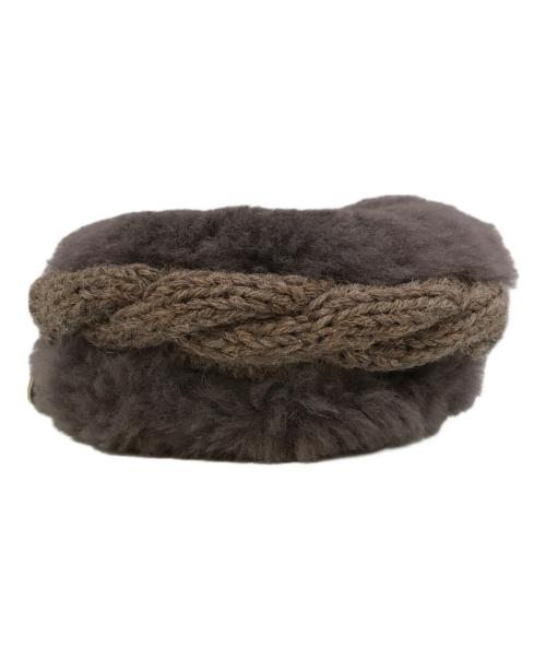 muku（ムク）muku (ムク) ファーショルダーバッグ パープルの古着・服飾アイテム