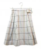 BLUE LABEL CRESTBRIDGEブルーレーベルクレストブリッジ）の古着「チェックスカート　55S10-629-22」｜ブルー