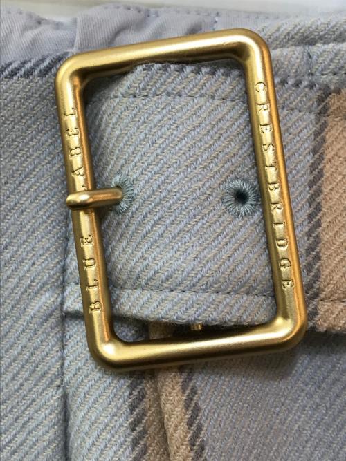 BLUE LABEL CRESTBRIDGE（ブルーレーベルクレストブリッジ）BLUE LABEL CRESTBRIDGE (ブルーレーベルクレストブリッジ) チェックスカート　55S10-629-22 ブルー サイズ:36の古着・服飾アイテム