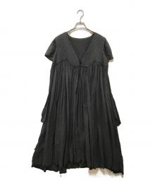 maison de soil（メゾンドソイル）の古着「キルトワンピース」｜グレー