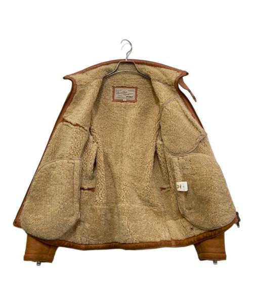 AVIREX（アヴィレックス）AVIREX (アヴィレックス) MOUTON RIDERS JACKET ブラウン サイズ:Lの古着・服飾アイテム