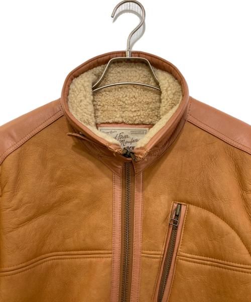 AVIREX（アヴィレックス）AVIREX (アヴィレックス) MOUTON RIDERS JACKET ブラウン サイズ:Lの古着・服飾アイテム