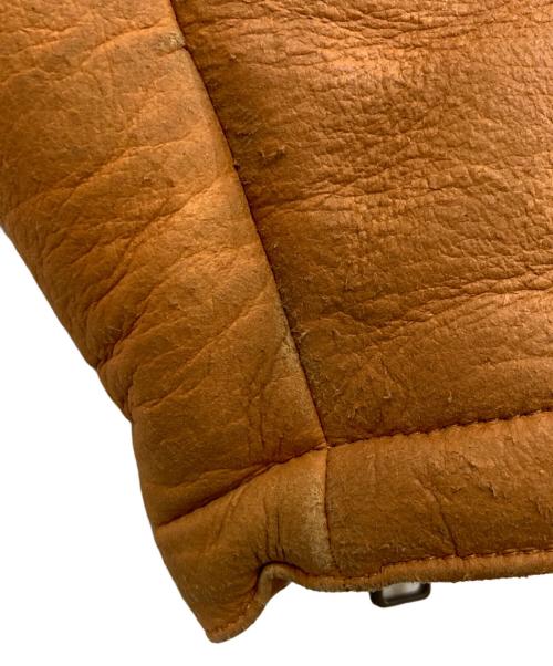 AVIREX（アヴィレックス）AVIREX (アヴィレックス) MOUTON RIDERS JACKET ブラウン サイズ:Lの古着・服飾アイテム