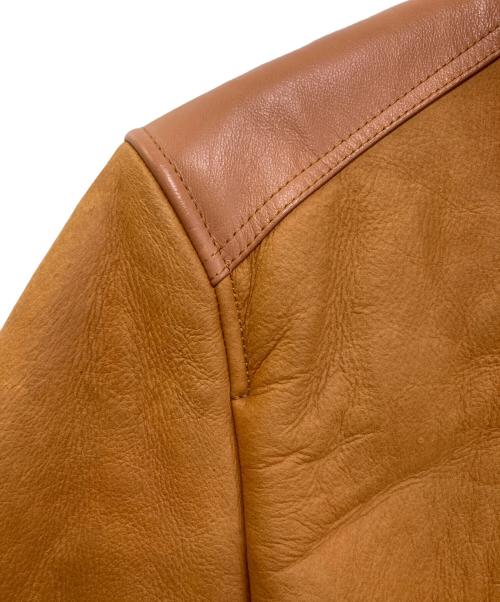 AVIREX（アヴィレックス）AVIREX (アヴィレックス) MOUTON RIDERS JACKET ブラウン サイズ:Lの古着・服飾アイテム