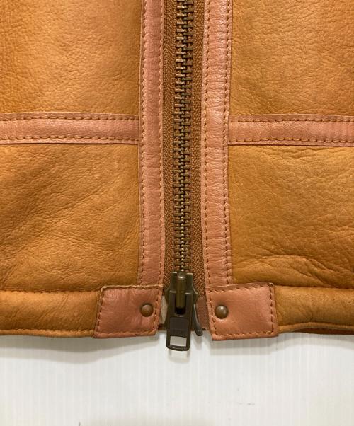 AVIREX（アヴィレックス）AVIREX (アヴィレックス) MOUTON RIDERS JACKET ブラウン サイズ:Lの古着・服飾アイテム