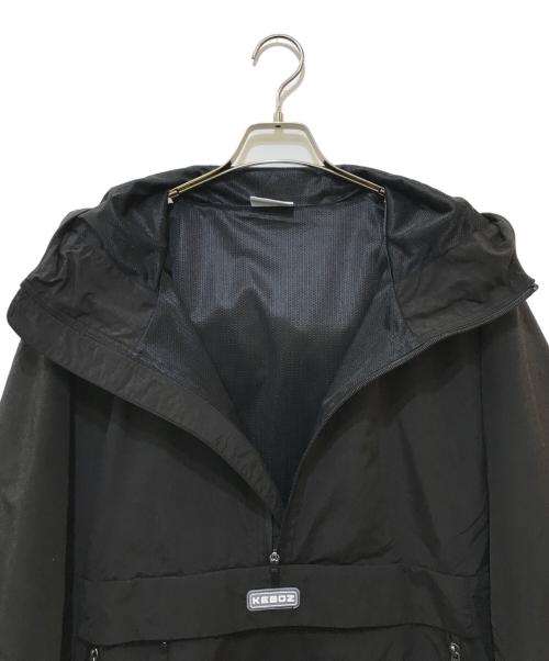 KEBOZ（ケボズ）KEBOZ (ケボズ) SUPPLEX NYLON ANORAK PARKA ブラック サイズ:Lの古着・服飾アイテム