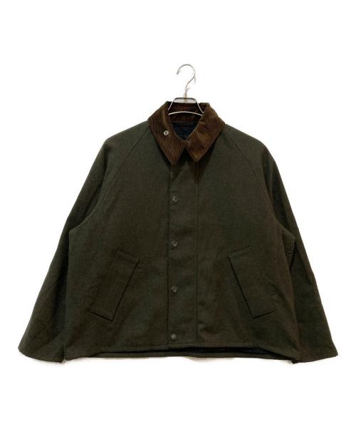 Barbour（バブアー）Barbour (バブアー) TRANSPORT ウール ショート ブルゾン　232MCAS107 カーキ サイズ:36の古着・服飾アイテム