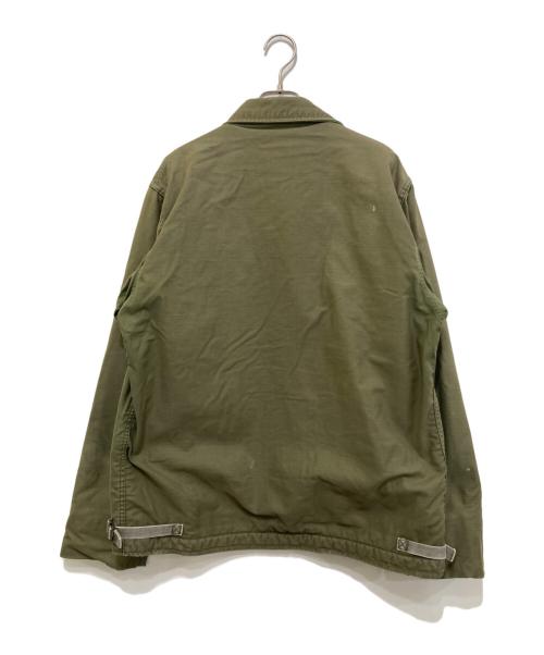 U'S NAVY（ユーエスネイビー）U'S NAVY (ユーエスネイビー) A-2 デッキジャケット カーキ サイズ:Lの古着・服飾アイテム