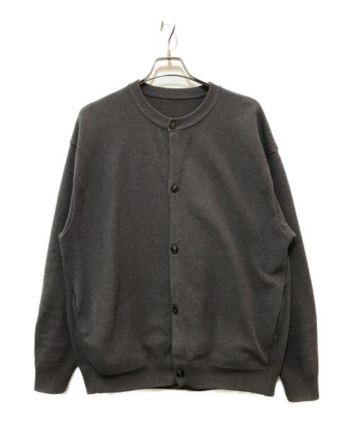 crepuscule（クレプスキュール）crepuscule (クレプスキュール) MOSS STITCH V/N CARDIGAN　2101-019 グレー サイズ:3の古着・服飾アイテム
