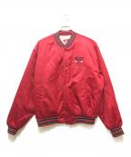 Swing sterスウィングスター）の古着「90S ”NBA CHICAGO BULLS” STADIUM JACKET」｜レッド