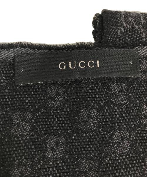 GUCCI（グッチ）GUCCI (グッチ) マフラー ブラックの古着・服飾アイテム