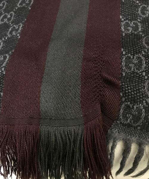 GUCCI（グッチ）GUCCI (グッチ) マフラー ブラックの古着・服飾アイテム