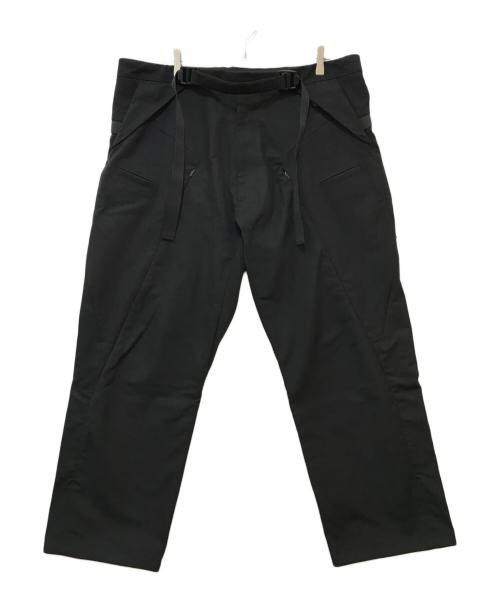 ACRONYM（アクロニウム）ACRONYM (アクロニウム) COTTON WEB BELT VENT PANTS　P55-KI ブラック サイズ:Ｍの古着・服飾アイテム